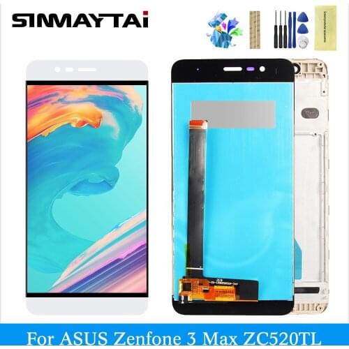 LCD for ASUS ZenFone 3 Max ZC520TL X008D digitizer assembly touch screen replacement black lcd display for ASUS 3 Max ZC520TL