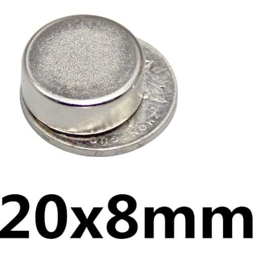 1/3/5/10/20Pcs 20x8 N35 Round Magnets 20mmx8mm Neodymium Magnetic 20x8mm Permanent NdFeB Super Strong Powerful Magnet 20*8 mm