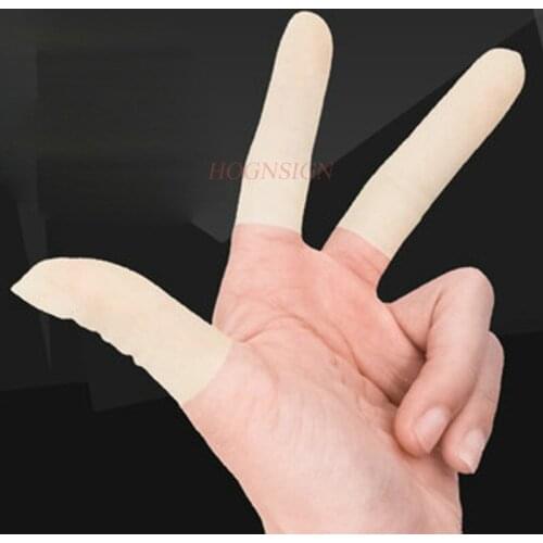 100pcs Finger sets wear-resistant anti-skid agricultural industry counting disposable latex rubber leather fingertips protectiv