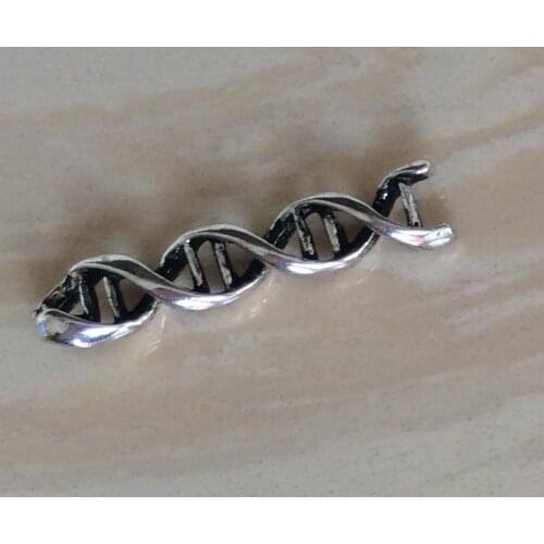 50pcs/lot DIY Jewelry Accessories Ancient silver color 7*28mm charm pendant findings for Necklace making