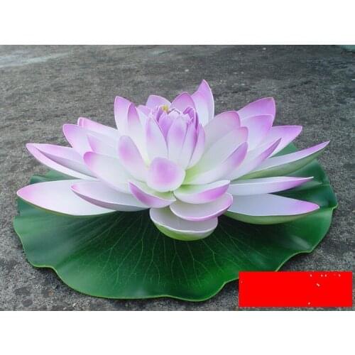 60 CM Diameter Large artificial lotus flower pool Floating Water Flower For Christmas Ornament Wedding Party Decorations supply