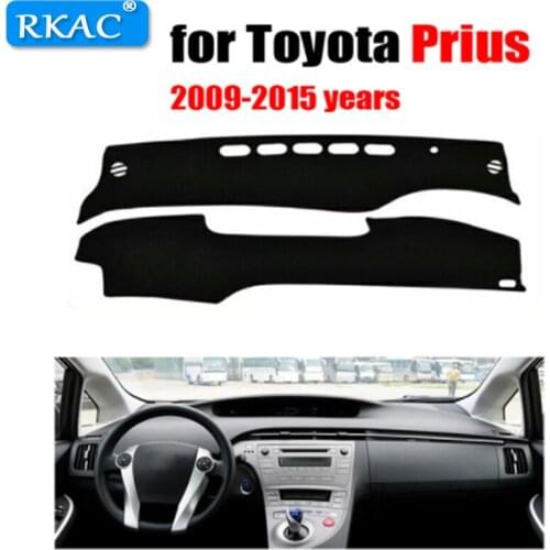 RKAC Car dashboard cover mat for Toyota Prius 2009-2015 years left hand drive dashmat pad dash mat covers dashboard accessories