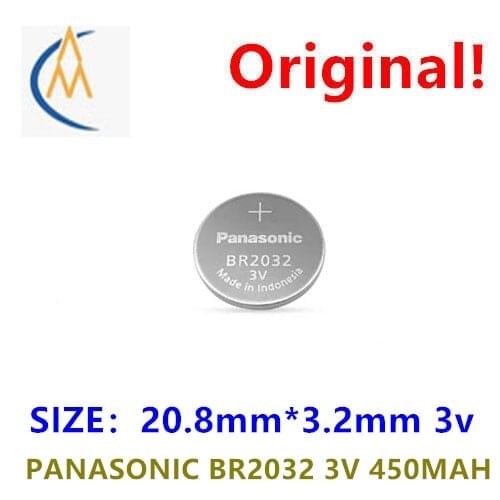 Panasonic br2032 3V high temperature resistant button battery - 30 ℃ to 80 ℃ main board automobile tire well mine pipeline