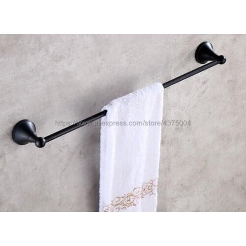 Oil Rubbed Bronze Bathroom Shelf Towel Holder Hanger Towel Single Rail Wall Bathroom Accessories Towel Rack Nba853