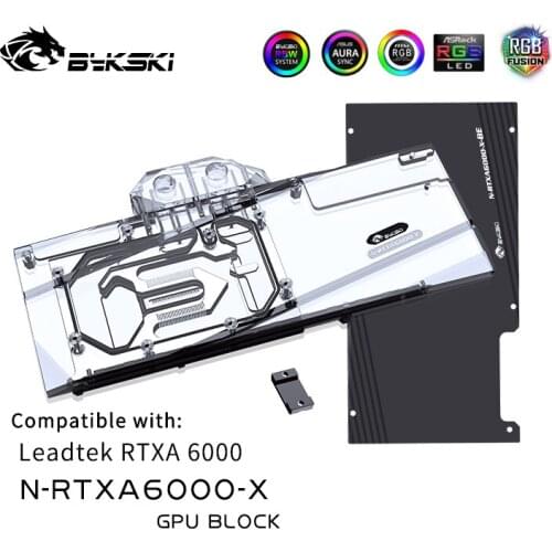 Bykski N-RTXA6000-X GPU BLOCKS Leadtek RTXA6000