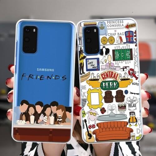 Friends TV Show Central Perk Coffee Case For Samsung S21 S20 FE S10 Plus NOTE 20 Ultra M02 F62 M62 M21 M30S M31 M31S M51 Cover