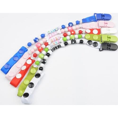 Baby Toy Pacifier Clip Chain Plastic Holder Chupetas Soother Pacifier Clips Baby Rattles Nipple Holder For Infant