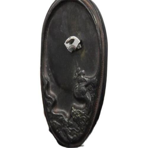 Chinese Red Mountain Culture Collection Meteorite Carving Ancient Inkstone