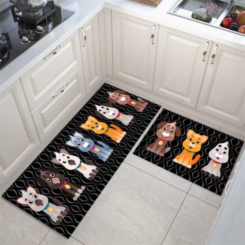 Cute Cartoons Kitchen Mat Children Rug Water Absorption Oil Resistance Bedroom Carpet Entrance Door Mat Bedroom Decoration New