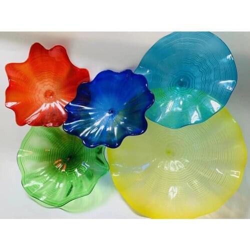 Fashion Murano Glass Decorative Plates for Wall Hanging Hot Selling Glass Wall Light