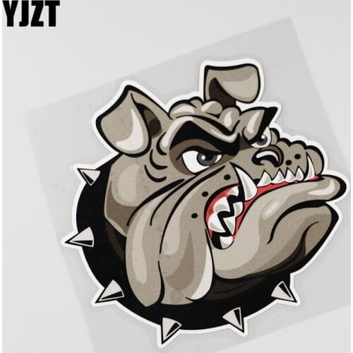 YJZT 14.6CMX14.5CM Personalized Big mouth fierce Dog Dog Decal Car Sticker 13B-0080
