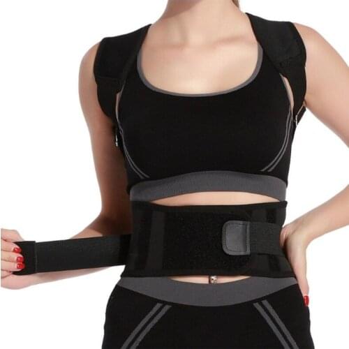 Invisible Back Posture Corrector Trainer Adjustable Shoulder Brace Straight Holder Clavicle Support for Men Women Adult Children