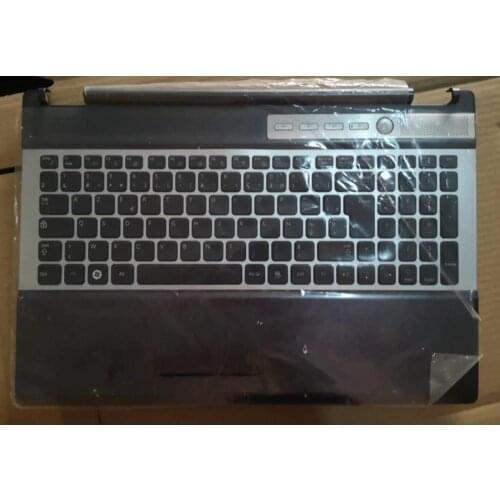 New/orig palmrest upper cover FOR SAMSUNG RF510 RF511 NP-RF510 NP-RF511 Laptop EUR Keyboard TopCase C cover Touchpad