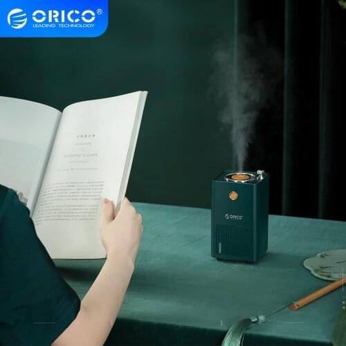 ORICO USB Humidifier Fogger Mist Maker with Atmosphere Lamp Retro Style Air Humidifier Purifying for Home Office