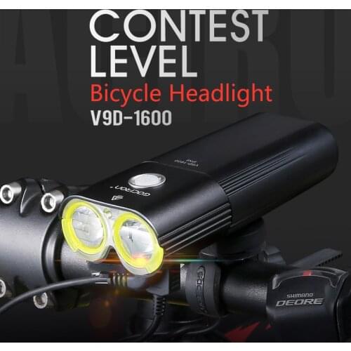GACIRON Bike Front Headlight Cycling Bicycle Rechargeable Flashlight IPX6 Waterproof 5000mAh 1600Lumen LED Lamp Bike Accessories