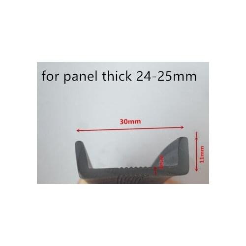 Rubber Sealing U Strip 11x30x11mm for 24-25mm thick Glass Metal Car Wood Panel Board Edge Encloser Shield Black