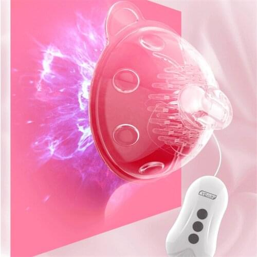 Sex Shop Remote Control Electric Breast Pump Bra Massager Licking Suck Nipple Breast Enlargement Vibrator Sex Toys For Women