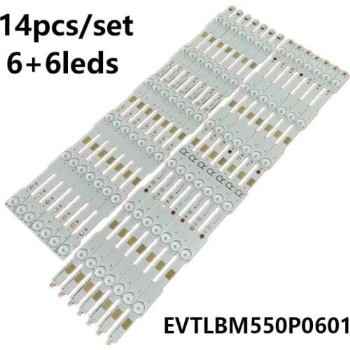 LED Backlight strip 12 lamp For Philips 55"TV LB55037 55PUH6400/88 55PUK6400/12 TPT550J1-QVN03.U 55PUX6400 EVTLBM550P0601 R L