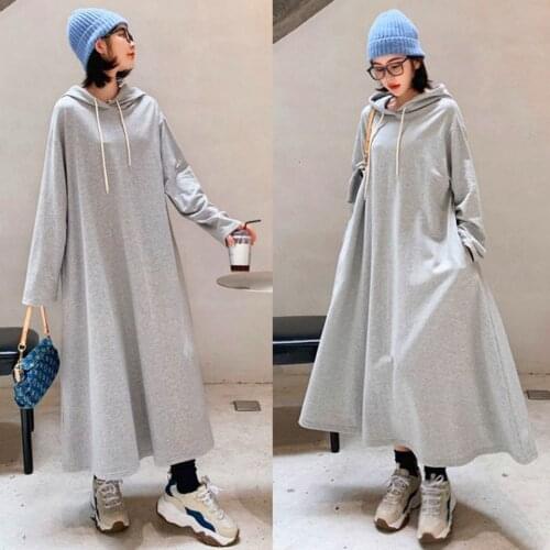 Plus Size Maternity Skirt Summer And Autumn Loose Big Skirt Long Sleeve Sweater Dress