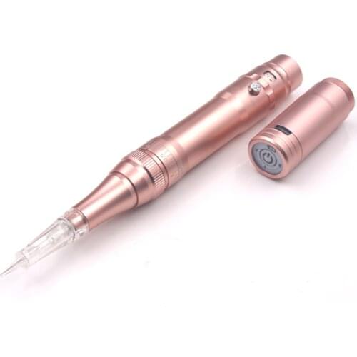 1pcs Best Quality Rose Gold Eyebrows Tattoo Machine Wireless Permanent Makeup Tattoo Pen Rechargeable Tattoo Gun