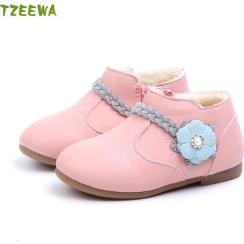2020 Winter Girls Martin Boots Fashion Kids Botas Shoes Ankle Girls Boots Breathable Princess Girl Snow Boots Botte Enfant Fille
