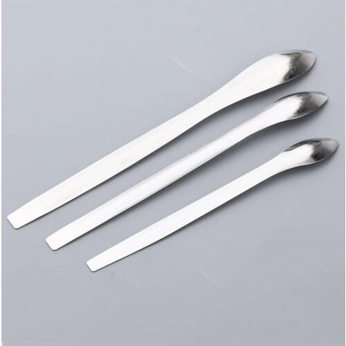 3pcs Stainless Steel Lipstick Making Spoons DIY Lip Balm Dispensing Scoops