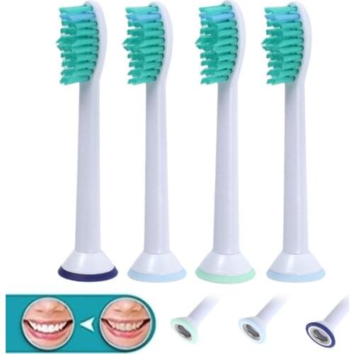 4pcs Electric Sonic Toothbrush Heads Replacement Compatible for HX6013 HX6011 HX6014 HX6530 Models Oral & Dental Care ToothBrush