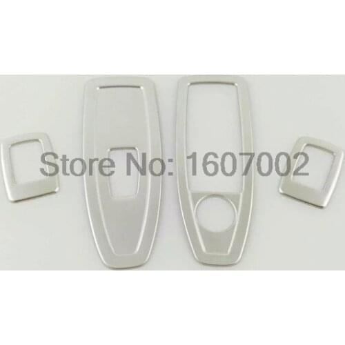 For BMW X1 2016 Stainless Steel Car Interior Accessories ABS Chrome Armrest Panel Cover LHD Window glass Swith Botton trim trims