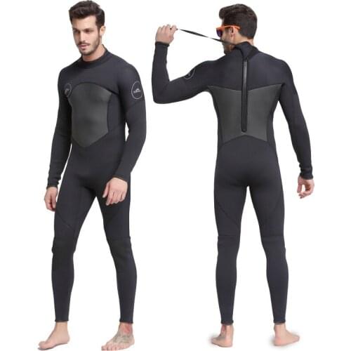 Sbart Brand One-Piece 3MM Diving Suit Extra Thick Warm Winter Outdoor Long Sleeve Prevent Jellyfish Clothing 3 colors