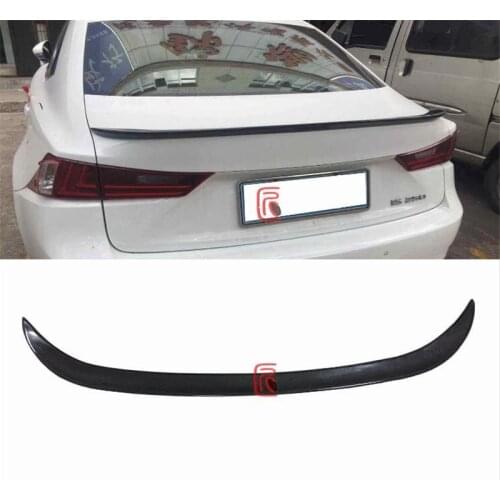 CEYUSOT FOR True Carbon Fiber Spoiler Wing Lexus IS Series IS200t IS250 IS300 IS350 Car Trunk Spoiler Tail Accessories 2012-2018