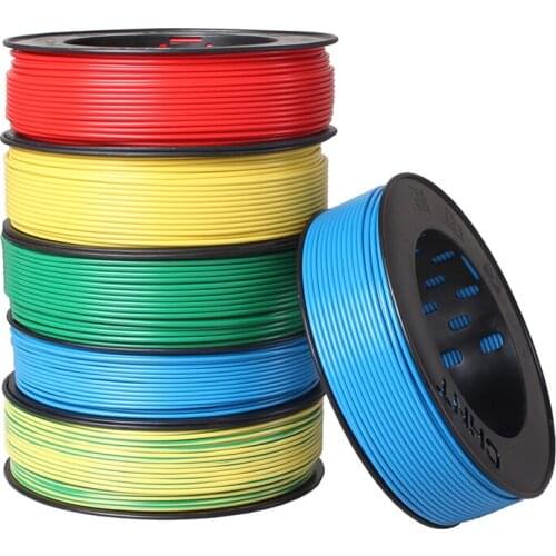 CHNT Polyvinyl Chloride Flexible Wire And Cable Multi-color Single-core Hard BV1.5 Square 100 Meters