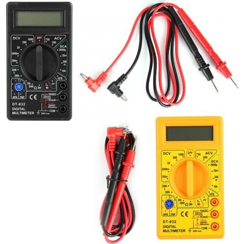 DT-832 Handheld Pocket Digital Multimeter AC/DC Voltage Current Resistance Tester with Buzzer Multimetro Current Tester