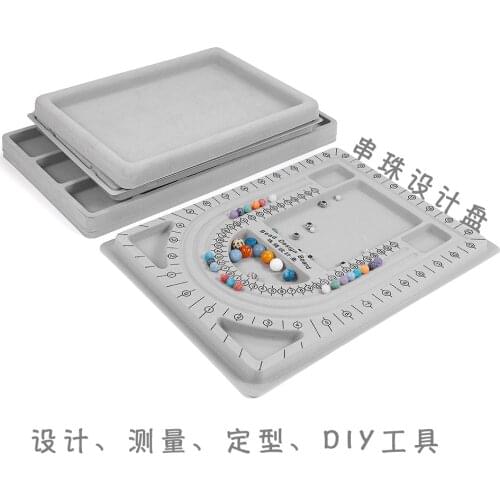 DIY Jewelry Making Supplies Jewelry Tool String Necklace Design Plate Beading Design Table Size Dial 108 Beading Measuring Plate