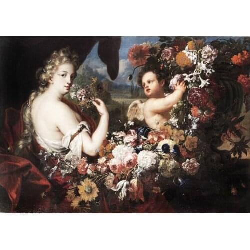 Reproduction artwork classic palace Decorative oil painting printed on cotton canvas as gift for home decor free shipping