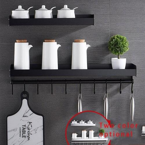 Kitchen Organizer Seasoning Holder Kitchen Shelf Bottle Storage Rack Kitchen Wall Shelf Storage Organizer Storage Accessories