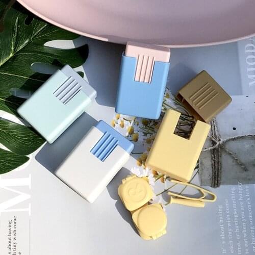 Hotting Sale Portable Little Drawer Flip Double Box Contact Lens Case for Women Travel Kit Holder Lenses Box