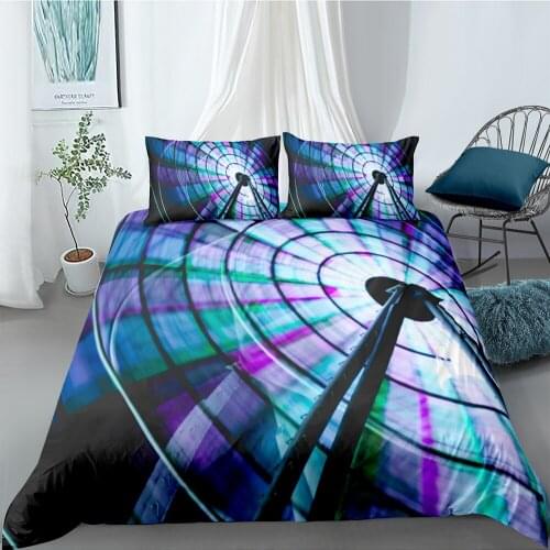 Ferris Wheel Bedding Set Queen Size Creative Fantasy Duvet Cover Modern King Twin Full Single Double Unique Design Bed Set