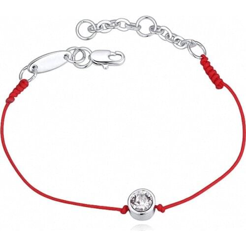 Real Austrian Crystal jewelry thin red thread string rope Charm Bangles for women Fashion New sale Top Hot summer style