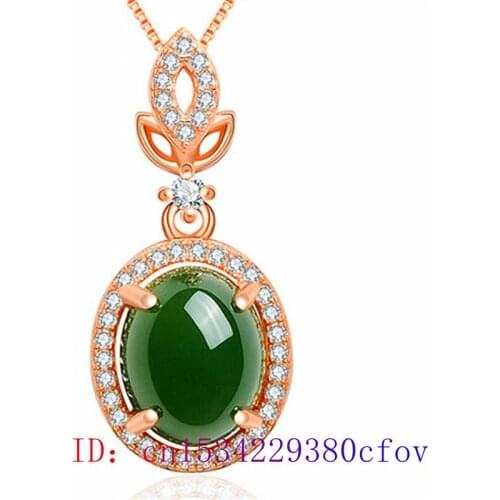Jade Water drop Pendant Charm Natural Women Fashion 925 Silver Agate Gifts Gemstone Necklace Chalcedony Jewelry Chinese Amulet