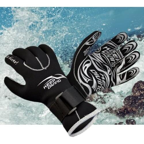 3mm Neoprene Diving Gloves Deep Diving Gloves Winter Swimming Fishing Warm Water Sports Diving Equipment Anti-slip Thicken Glove