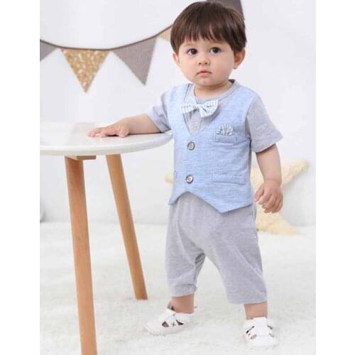 Baby Clothes Baby Boy Romper Newborn clothes Infant Pajama Cotton Gentleman Style Formal Clothes Long Sleeves Jumpsuit