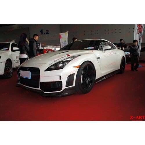 Z-ART JAS front bumper for GTR R35 retofit front bumper for GT-R tuning body kit for GTR R35 facelift fron bumper for GTR