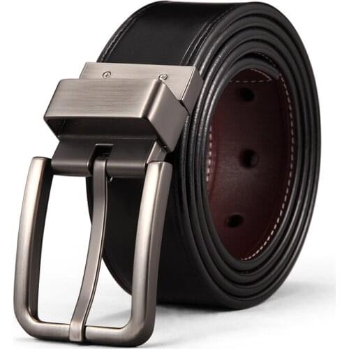 WilliamPolo genuine leather belt male leather pin buckle first layer pure cowhide youth casual business belt male 031p