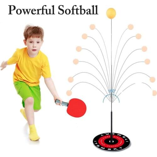Table Tennis Trainer With Elastic Soft Shaft Leisure Decompression Prevent Myopia Sports Table Tennis Set For Indoor Outdoor Use
