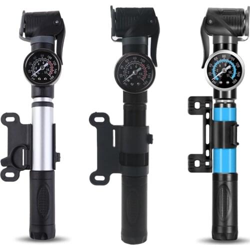 M5TC Portable Mini Pump Bike, Bike Pumps Bicycle Pump, w/ Glueless Puncture Repair Easiest use with Both Presta and Schrader