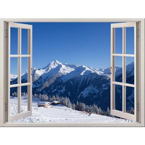 Snowing style Embroidery Counted Cross Stitch Kits Needlework - Crafts 14 ct DMC Color DIY Arts Handmade flowers B8828