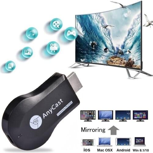 Audio Adapter Durable Wireless Display WIFI Screen Transceiver Audio Wireless Display Adapter For IOS For Android For Windows