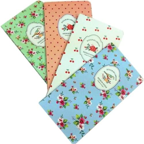 12pcs/lot 175*90mm Vintage Fresh Garden style Kraft Paper notebook Korea style Diary wholesale