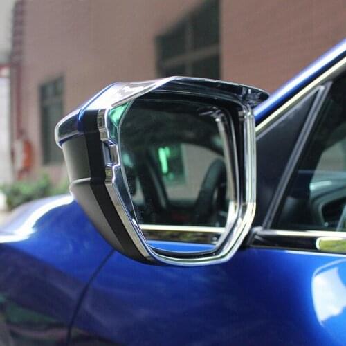 For HONDA CIVIC 2016 ABS Chrome Car styling Reversing mirror Rain eyebrow Sticker Case Cover Sticker
