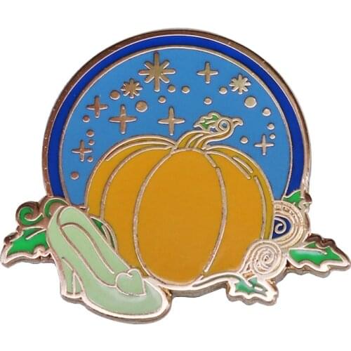 Halloween Pumpkin party Starry moon enamel pin brooch